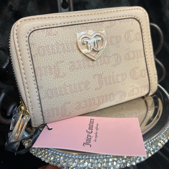🩷🩷NWT-JUICY COUTURE CAFÈ FLAWLESS MEDIUM DOUBLE ZIP AROUND WALLET🩷🩷 - Picture 1 of 12